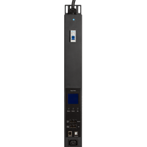 Vertical distribution unit with total monitoring, IP interface, single-phase, 32A, 6xC19 + 18xC13, 3-meter power cord, IEC309 plug