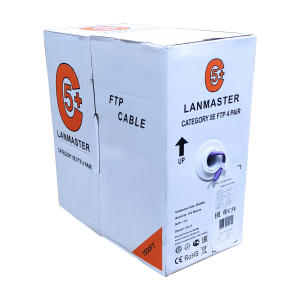 LANMASTER FTP cable, 4x2, cat. 5E, 200 MHz, LSZH, violet, 305 m