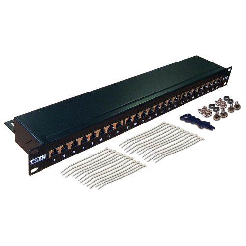 Twpatch TWT Patch panel, 24 port, STP, cat. 6, 1U