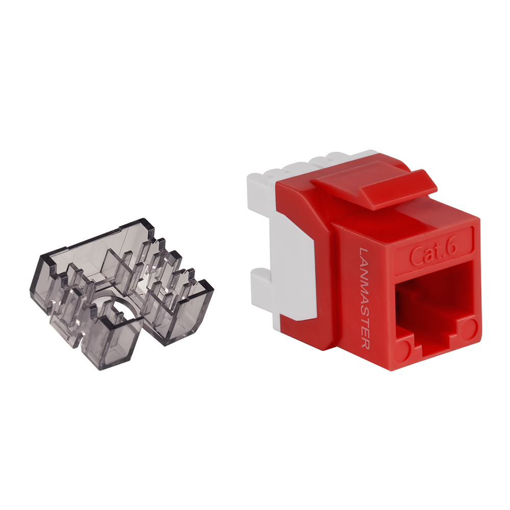 Modular Box Rj45 Keystone Keystone module, RJ45, category 5E, UTP, 180 degrees, with built-in shutter