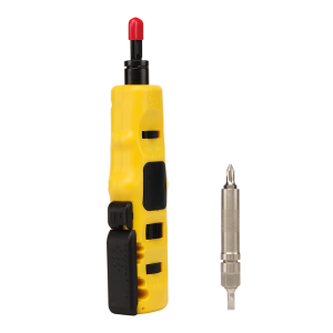 Ударный инструмент для разделки контактов 110-го типа, со стриппером и отверткой