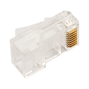 RJ45 UTP 8P8C plug, universal, cat. 5e, 100 pcs