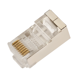 RJ45 STP 8P8C plug, universal, cat. 5e, 100 pcs