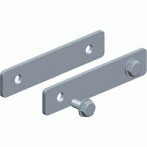 Straight connector for aluminum ladder tray
