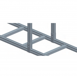 U-shaped bracket for aluminum ladder tray