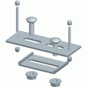 Cable clamp assembly bracket kit, aluminum