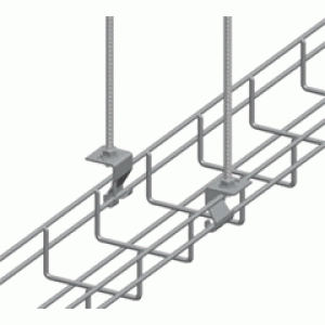 Trapeze hanging clip for up to 300 mm wide tray