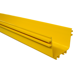 Fiber tray straight section, 100x120 mm, 2 meters, yellow
