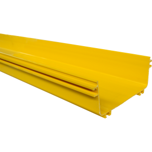 Fiber tray straight section, 100x240 mm, 2 meters, yellow