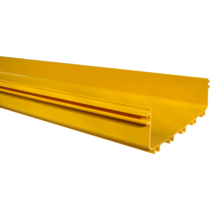 Fiber tray straight section, 100x360 mm, 2 meters, yellow