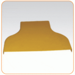 Cover for center reducer for transition from 240 mm tray to 120 mm tray, yellow
