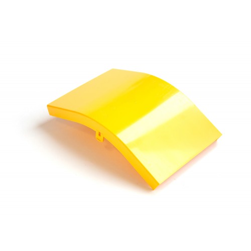 Cover for Fiber tray 45° external bend, yellow