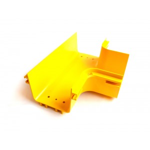 Horizontal tee for Fiber tray, yellow