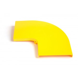 Cover for Fiber tray 90° horizontal bend, yellow