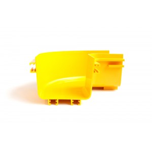 Fiber tray 90° horizontal bend, yellow