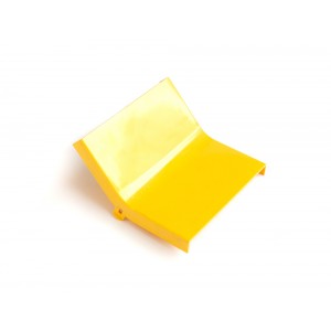 Cover for Fiber tray 45° internal bend, yellow