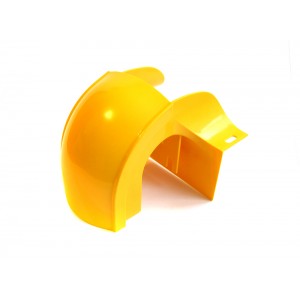 Spill-over fitting for tube, yellow