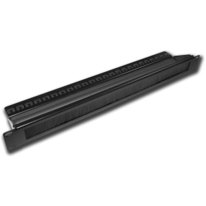 19" brush seal blanking panel with rear supporting bracket, 1U