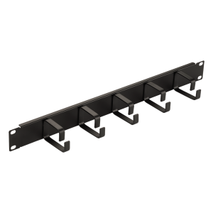 19" cable manager with 5 rings