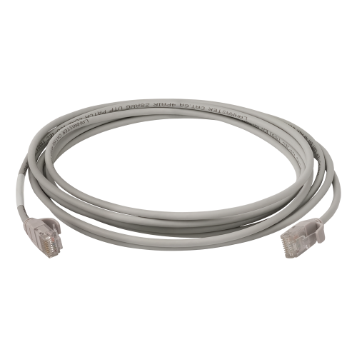 Патч-корд LANMASTER LSZH UTP кат.6A, 28AWG, серый