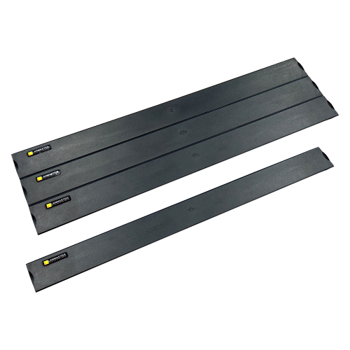 19" 4U plastic blanking panel, quick release, black