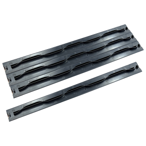 19" 4U plastic blanking panel, quick release, black