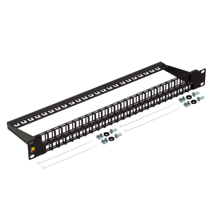 Патч-панель наборная 19" высокой плотности, неэкранированная, 48 портов, 1U, с задним органайзером
