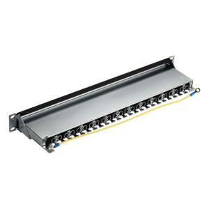 LANMASTER patch panel, 24 port, STP, cat. 6A, 1U