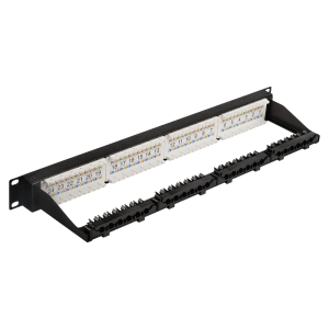 LANMASTER patch panel, 24 port, UTP, cat. 5E, 1U