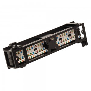 TWT wall mount horizontal patch panel, 12 port, UTP, 5E TWT wall mount horizontal patch panel, 12 port, UTP, 5E