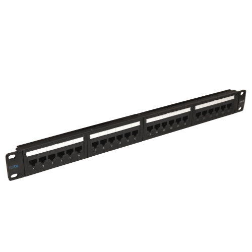 TWT Patch panel, 24 port, UTP, cat. 6, 1U