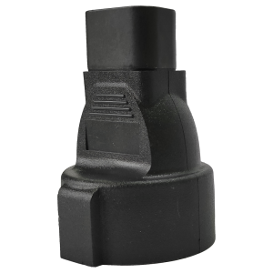 Schuko socket - C14 inlet adapter, 220V, 10A, black