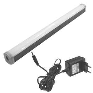 Light-emitting diode (LED) 19" luminaire with magnetic mount, 3,6W, 3 m power cord