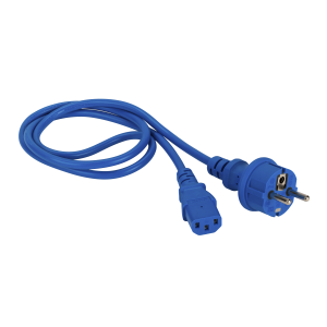 Power cord, C13-Schuko, straight, 3х0.75, 220V, 10A
