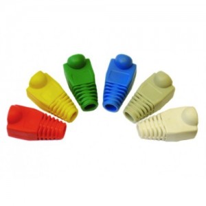 Protective boots for RJ-45 plug connectors, 6.0 mm