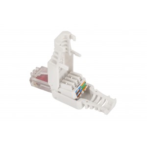 RJ-45 8P8C field terminated plug, unshielded, category 6