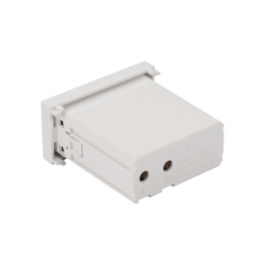 USB charger, one USB-A socket, 2.1A/5V, 22.5x45, white