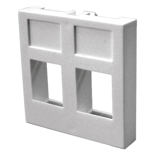 45x45mm insert for 2 Keystones without shutter