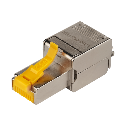 RJ45 8P8C field terminated plug, shielded, category 5E