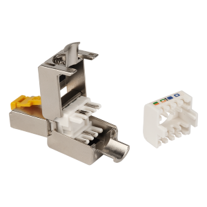 RJ45 8P8C field terminated plug, shielded, category 5E