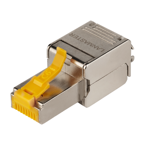 RJ45 8P8C field terminated plug, shielded, category 6