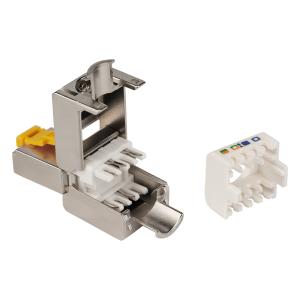 RJ45 8P8C field terminated plug, shielded, category 6