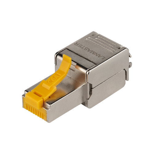 RJ45 8P8C field terminated plug, shielded, category 6A