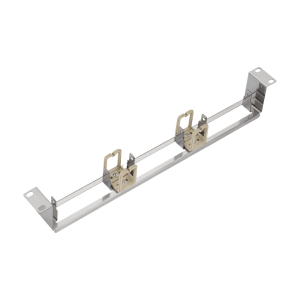 19'' Mounting frame for 3 connection modules, horizontal, 1U