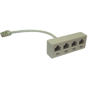 Y-Adapter, 4 parallel ports